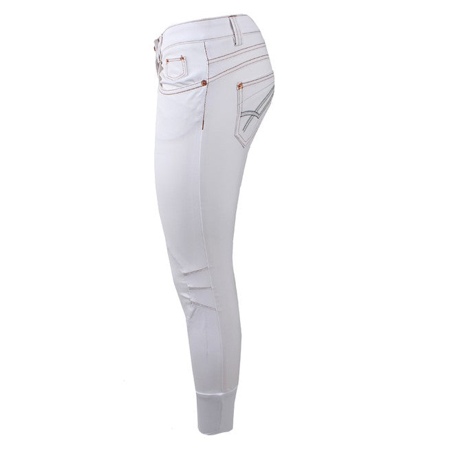 ANIMO ANIMO Nervine Animo 02 Bianco Pantaloni Da Equitazione 13AMNERVINE 02BIANCO. 