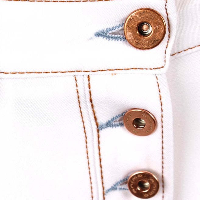 ANIMO ANIMO Nervine Animo 02 Bianco Pantaloni Da Equitazione 13AMNERVINE 02BIANCO. 