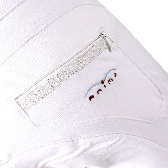 ANIMO ANIMO Nest Animo 02 Bianco Pantaloni Da Equitazione 13AMNEST 02BIANCO. 