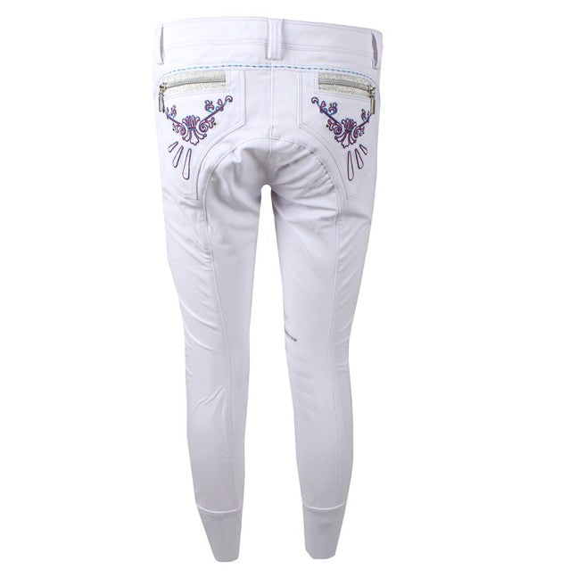 ANIMO ANIMO Nsofi Animo 02 Bianco Pantaloni Da Equitazione 13AMNSOFI 02BIANCO. 