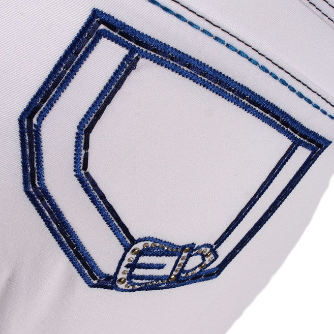 ANIMO ANIMO Bianco Pantaloni Da Equitazione 16AMNABABBO V1BIANCO 