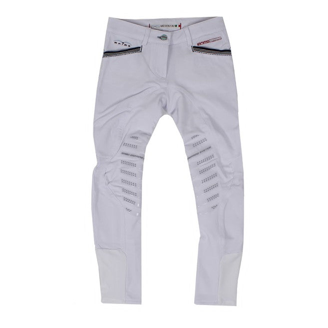ANIMO ANIMO Bianco Pantaloni Da Equitazione 16AMNGAIA/15 V43/BIAN 