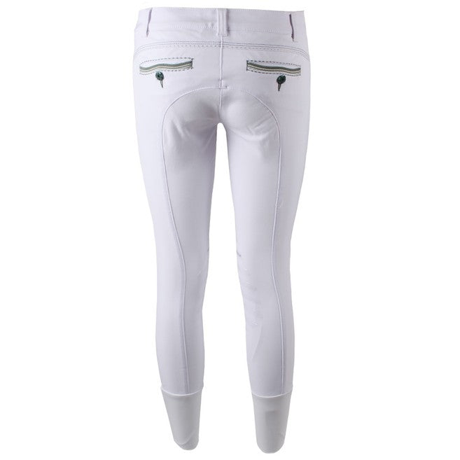 ANIMO ANIMO Bianco Verde Oliva Pantaloni Da Equitazione 16AMNOLIMIT/15 V41BIVEOL 