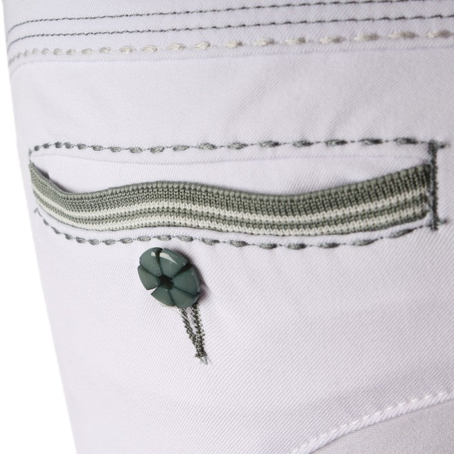 ANIMO ANIMO Bianco Verde Oliva Pantaloni Da Equitazione 16AMNOLIMIT/15 V41BIVEOL 