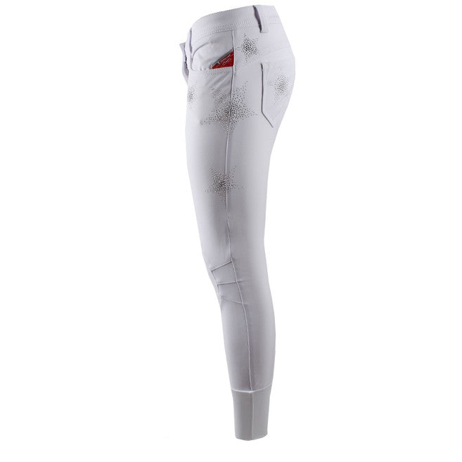 ANIMO ANIMO Bianco Pantaloni Da Equitazione 16AMNUKINO 02BIANCO 