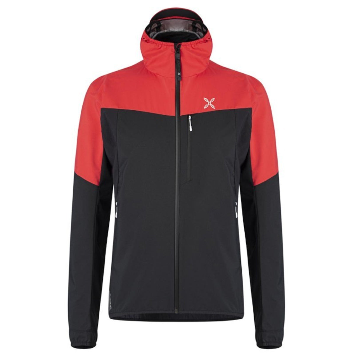 MONTURA MONTURA Air Active Hoody Jacket 9018 NERO POWER RED softshell ibrida antivento GORE-TEX Active MJAW36X 9018 NERO POWER RED 