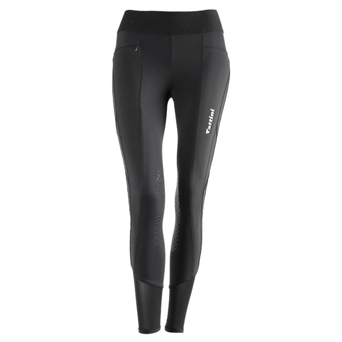 TATTINI LEGGINGS DONNA GRIP AL GINOCCHIO CALENDULA 30TA-0215699 NERO 