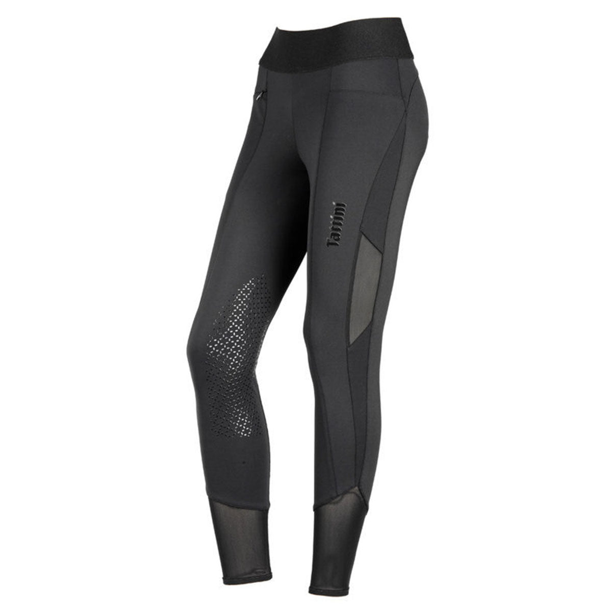 TATTINI LEGGINGS DONNA GRIP AL GINOCCHIO CALENDULA 30TA-0215699 NERO 
