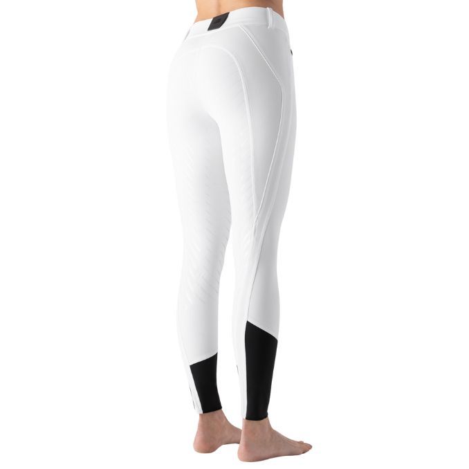 EQUILINE Pantalone Donna Con Grip Al Ginocchio 32EQ-ES124PN09104 001BIANCO 