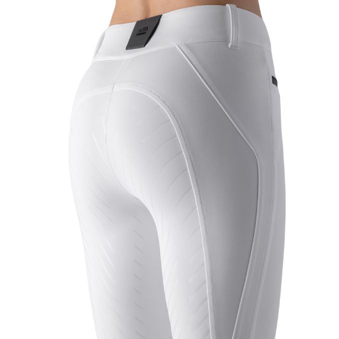 EQUILINE Pantalone Donna Con Grip Al Ginocchio 32EQ-ES124PN09104 001BIANCO 