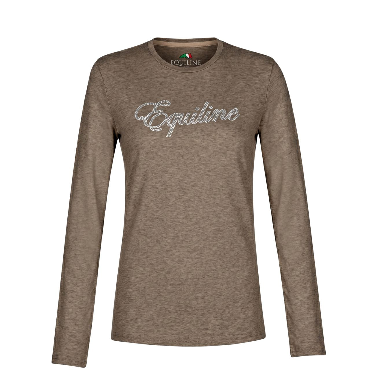 EQUILINE T-shirt Donna A Manica Lunga PM-EQ-C92MH00764 005BEIGE 