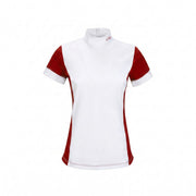 EQUILINE Polo Donna Da Concorso Heather PM-EQ-C94MH00747 167ROSSO FUOCO 