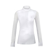 EQUILINE Polo Donna Da Concorso Con Strass PM-EQ-H00807 001WHITE 