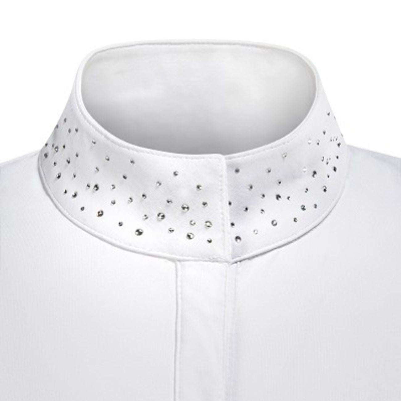 EQUILINE Polo Donna Da Concorso Con Strass PM-EQ-H00807 001WHITE 