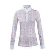 EQUILINE Polo Da Concorso Donna A Manica Lunga Malva PM-EQ-H00808 072MALVA 