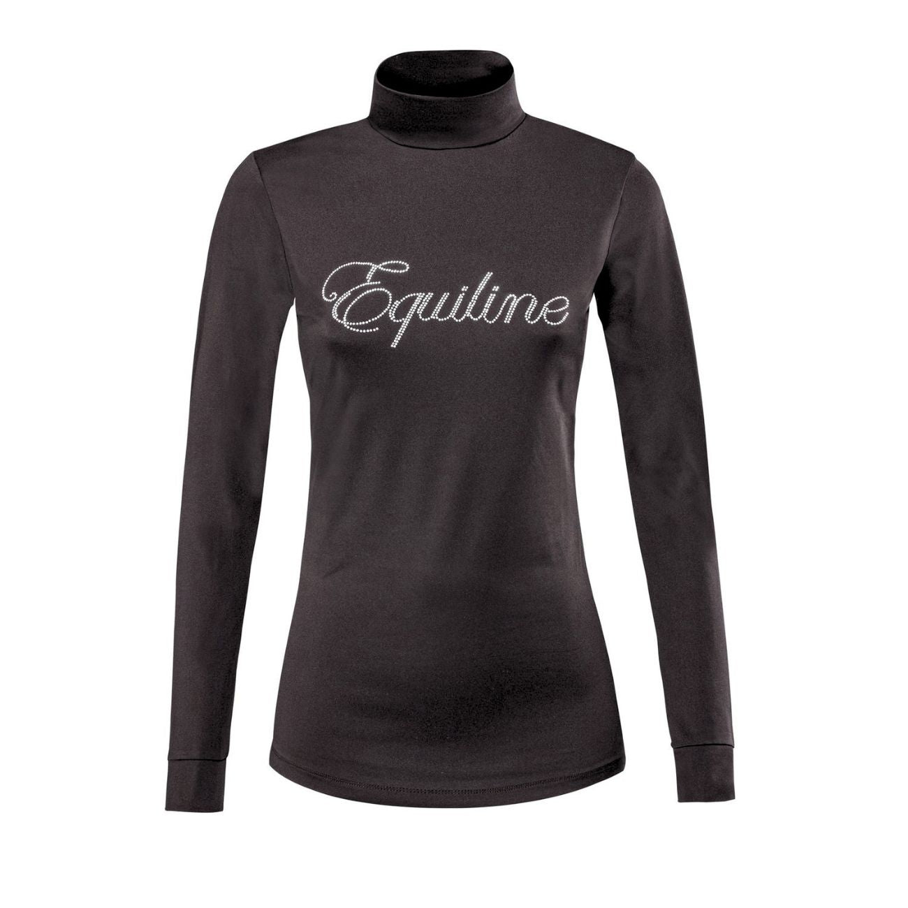 EQUILINE Maglia Donna Con Collo Alto Nero PM-EQ-H00813 006BLACK 