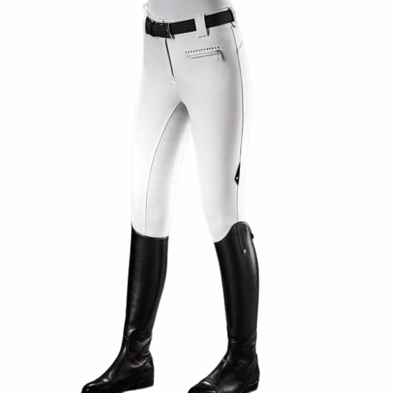 EQUILINE Pantalone Donna Full Grip Cecile PM-EQ-N08722 001WHITE 