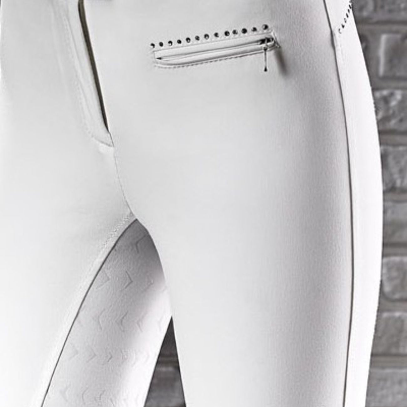 EQUILINE Pantalone Donna Full Grip Cecile PM-EQ-N08722 001WHITE 