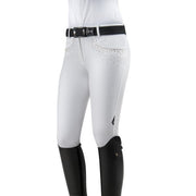 EQUILINE Pantalone Donna Half Grip Con Strass PM-EQ-N08871 001WHITE 