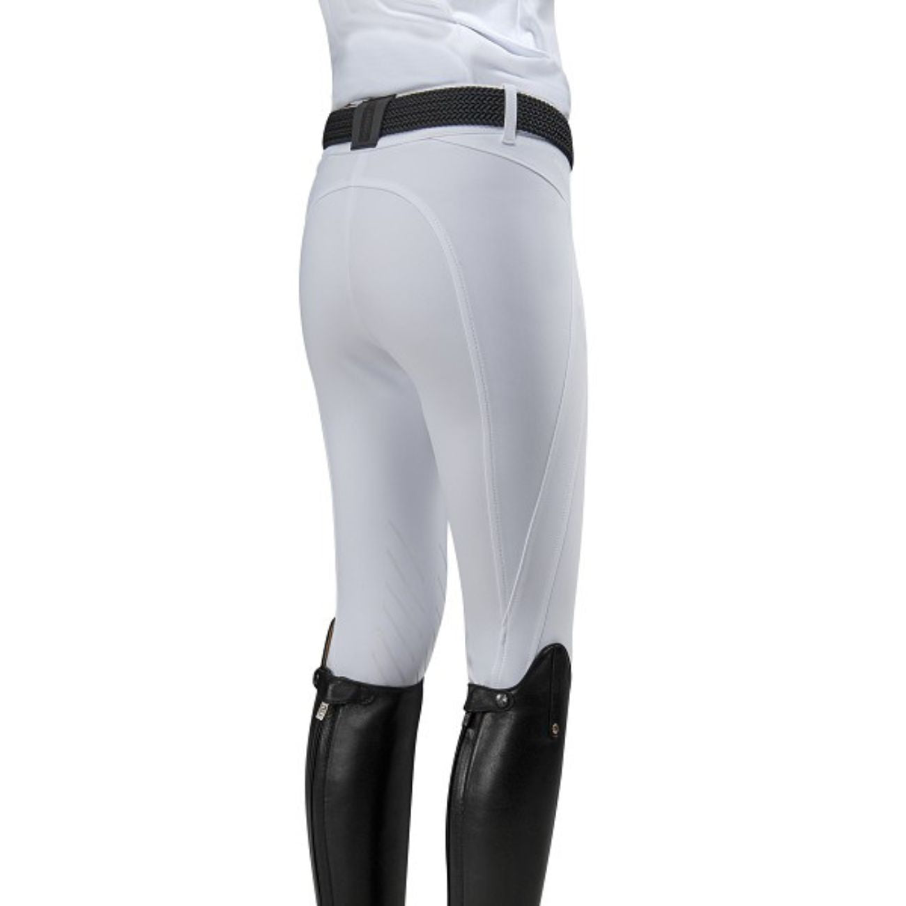 EQUILINE Pantalone Donna Con Grip Al Ginocchio PM-EQ-N08882 001WHITE 