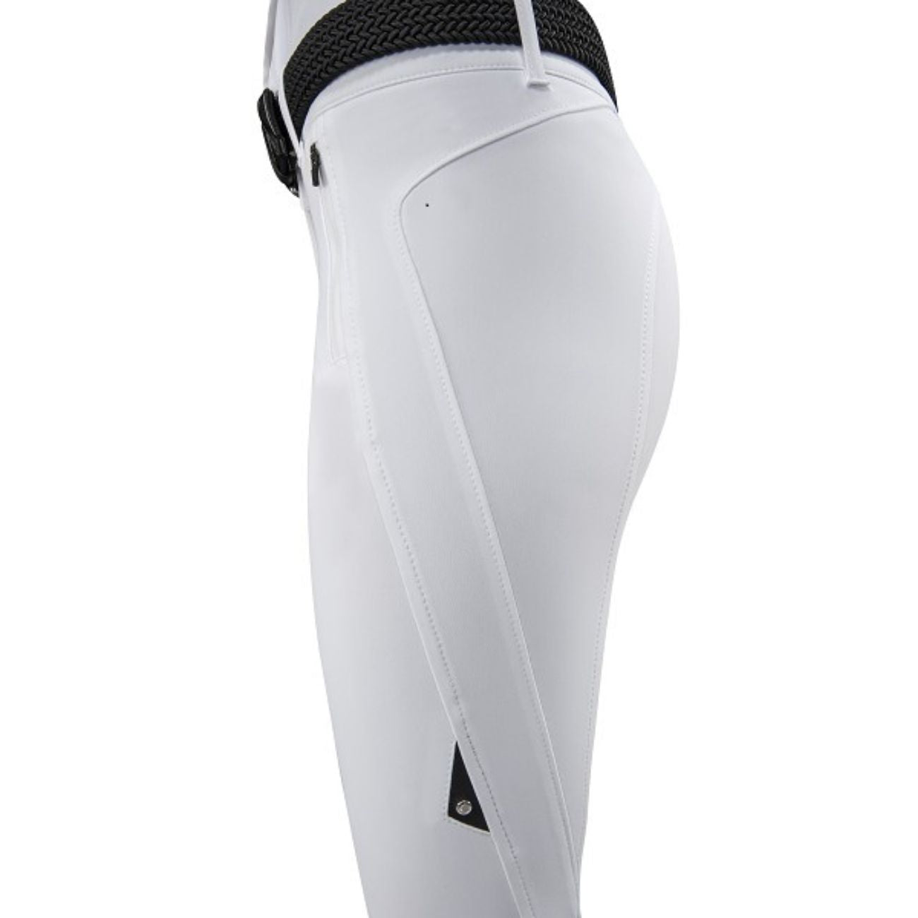 EQUILINE Pantalone Donna Con Grip Al Ginocchio PM-EQ-N08882 001WHITE 