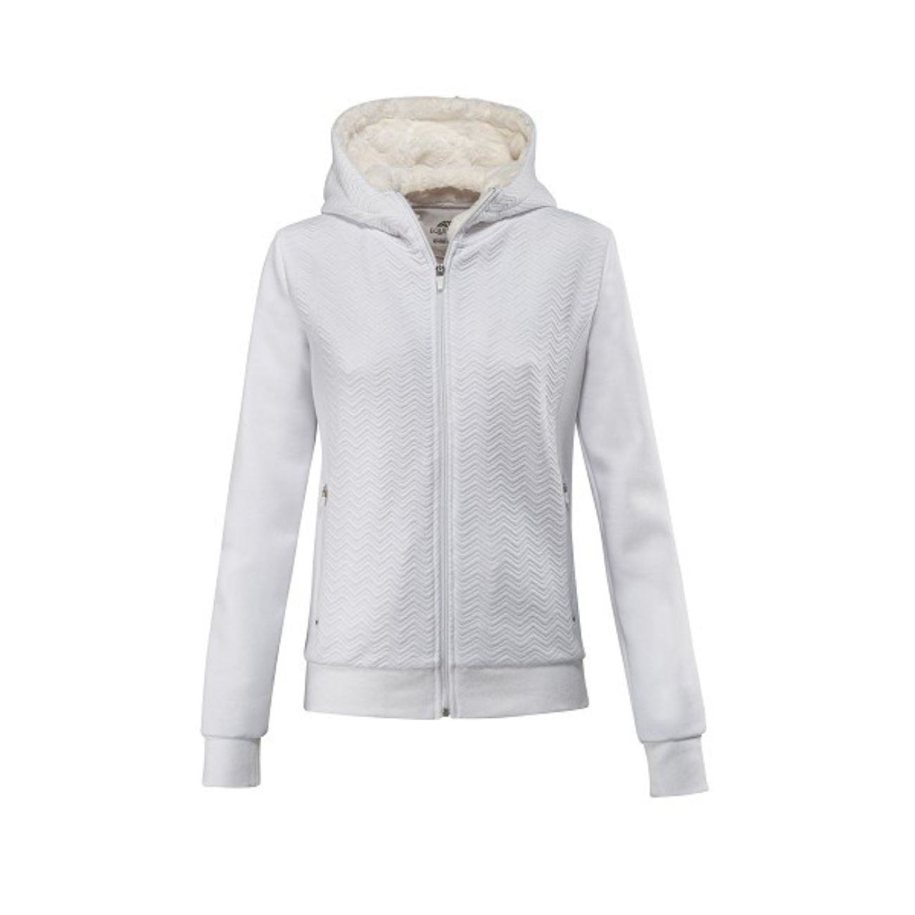EQUILINE Felpa Donna Full Zip Con Cappuccio Bianco PM-EQ-R09727 001WHITE 