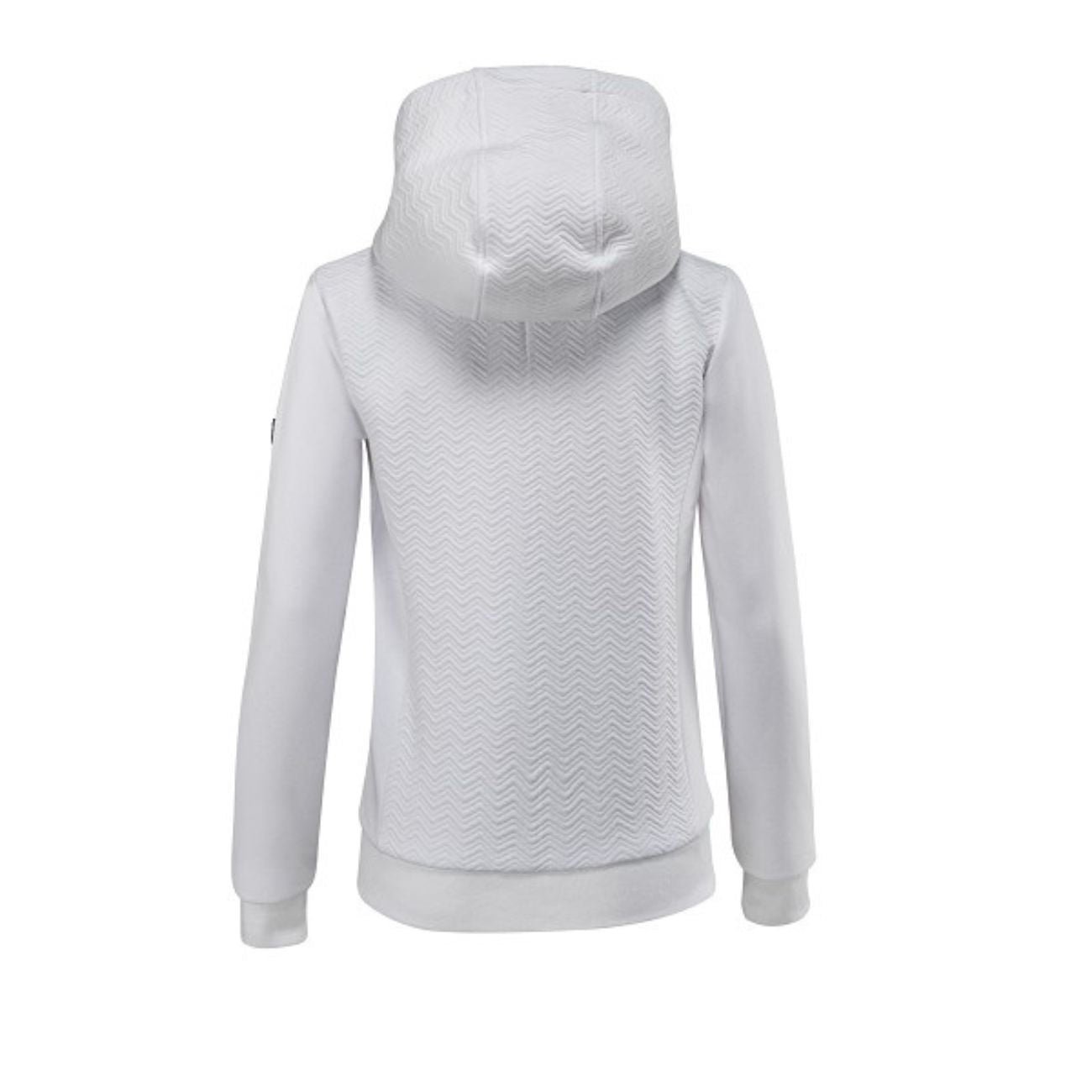 EQUILINE Felpa Donna Full Zip Con Cappuccio Bianco PM-EQ-R09727 001WHITE 