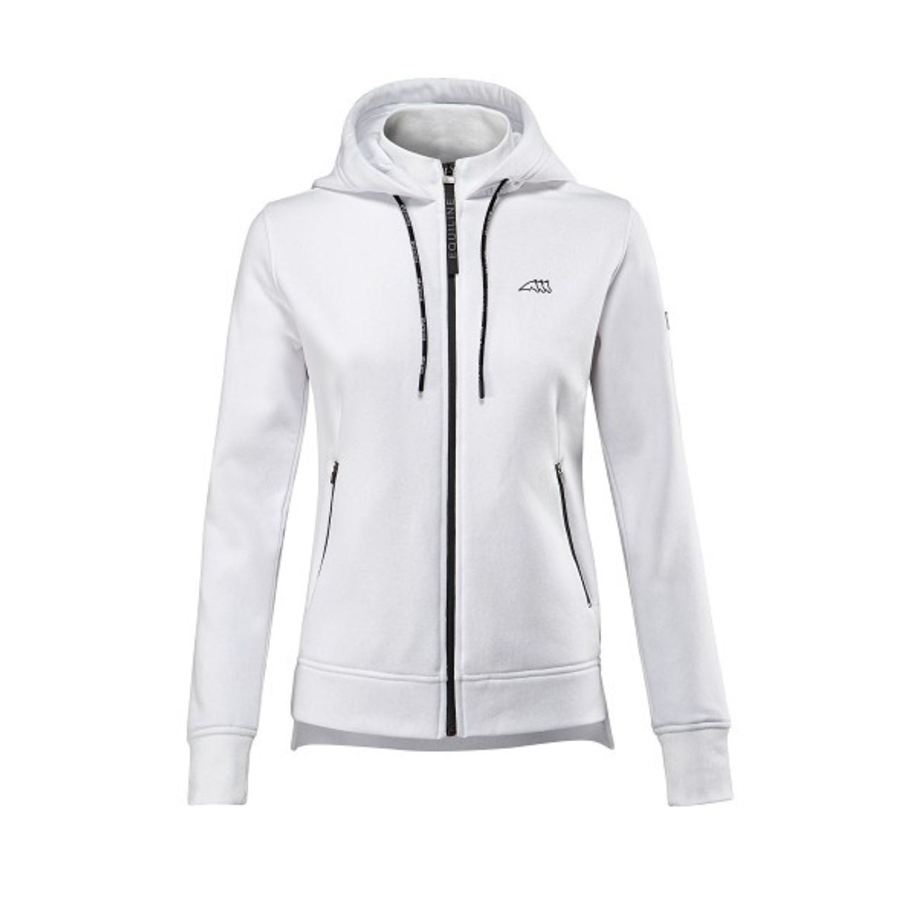 EQUILINE Felpa Donna Full Zip Con Cappuccio Bianco PM-EQ-R09730 001WHITE 