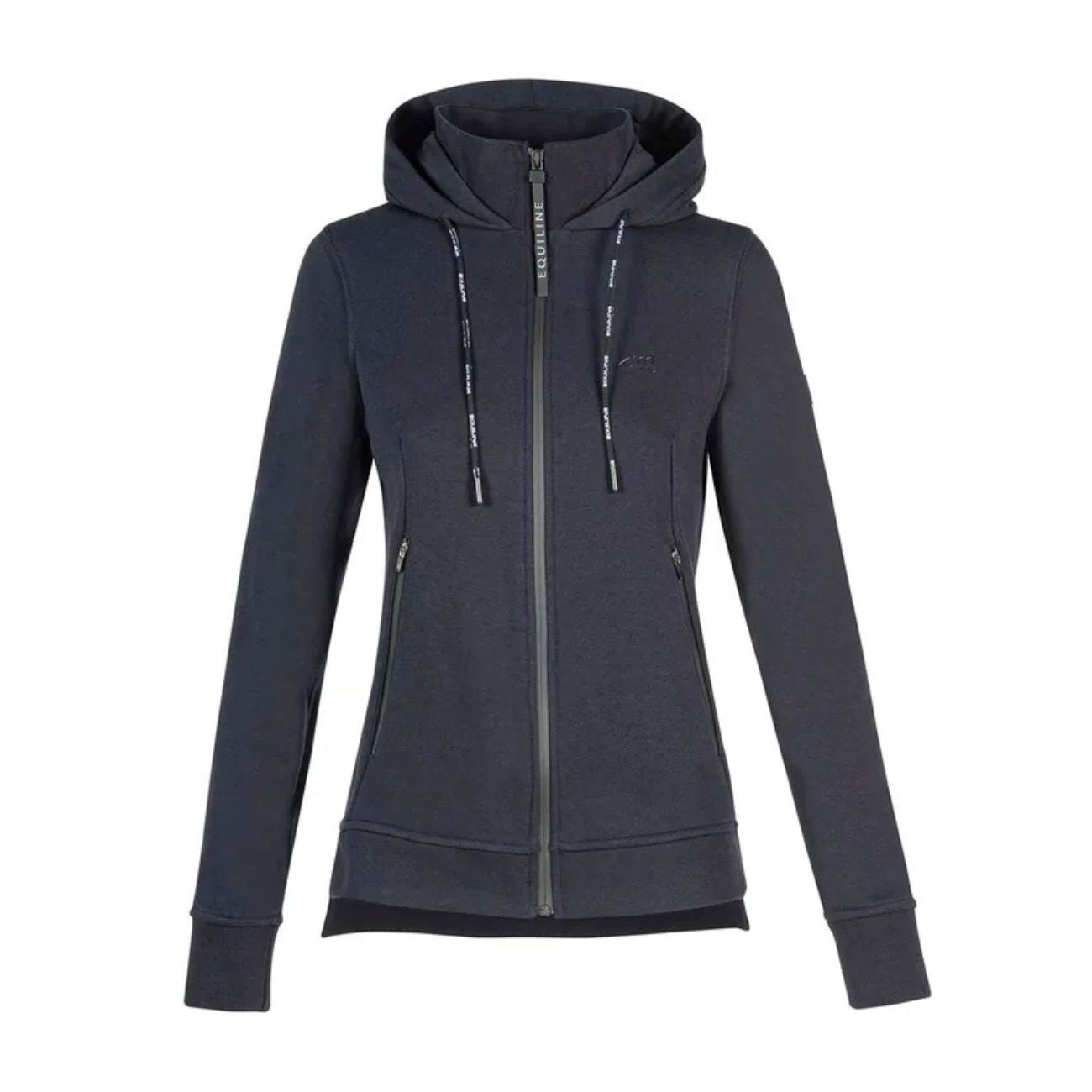 EQUILINE Felpa Donna Full Zip Con Cappuccio Blu PM-EQ-R09730 002NAVY 