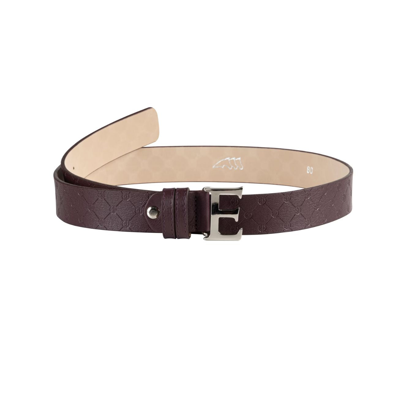 EQUILINE Cintura In Pelle Stampata Bordeaux PM-EQ-T11294 480PORT ROYALE 