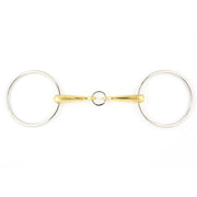 JUMP'IN FILETTO ANELLI SPEZZ. IN 3 C/ANELLO CENTRALE JUMP'IN OTTONE filetti ad anelli 0082 09JU0082 OTTONE JUMP'IN 