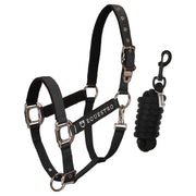 Capezza  Con Lunghina Modello Shiny Fittings CA0032 BLACK EQUESTRO 