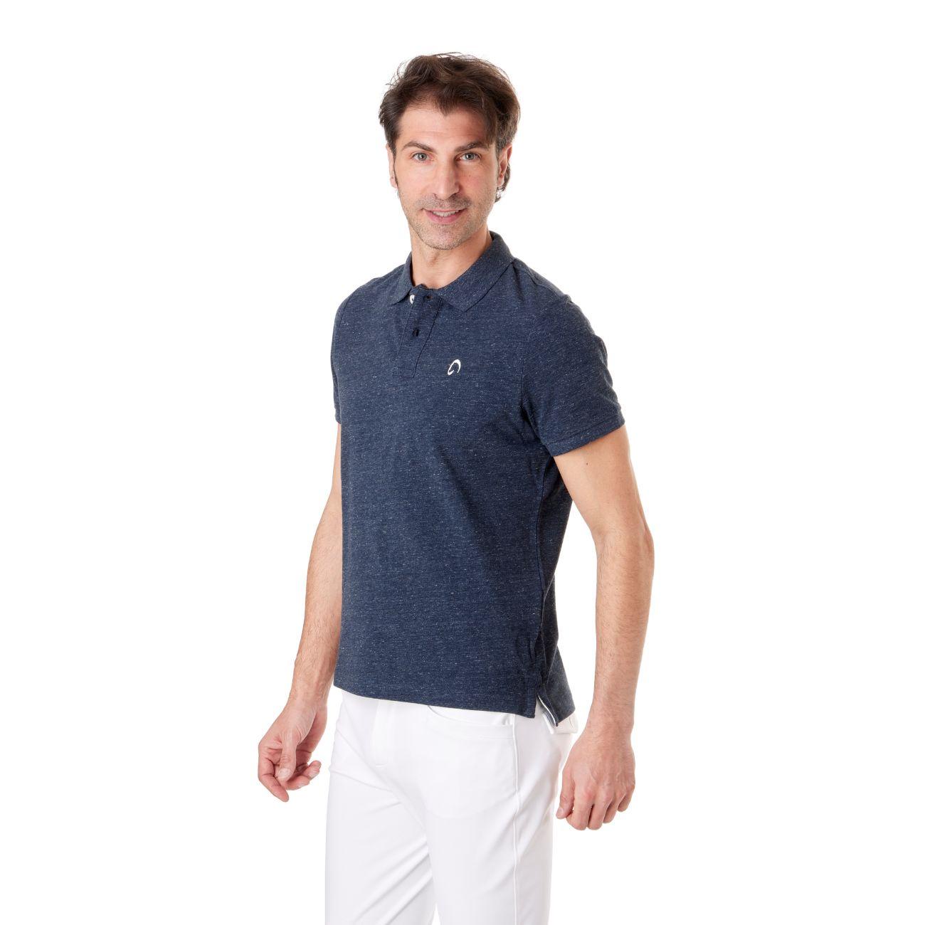 Polo Vintage Da Uomo Mascheroni Blu MASCHERONI-KV2206 NIGHTBLUEHEATHER MASCHERONI SELLERIA 