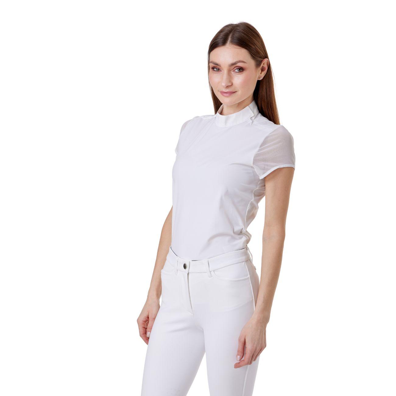 Polo Da Concorso Donna Manica Corta Mascheroni MASDPMC01 WHITE MASCHERONI SELLERIA 
