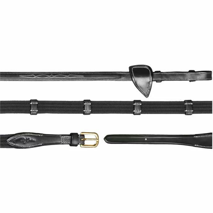 DY'ON REDINI IN TELA 5/8 CON PASSANTI IN CUOIO CLASSIC COLLECTION Nero REDINI DY05K BLACK DY'ON 