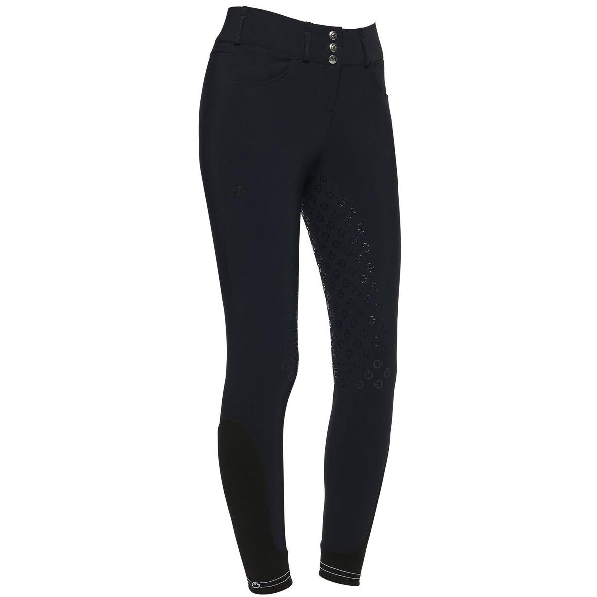 PANTALONI DA EQUITAZIONE DONNA FULL GRIP VITA ALTA CAVALLERIA TOSCANA 29CT-PAD157JE010 7001NAVY CAVALLERIA TOSCANA
