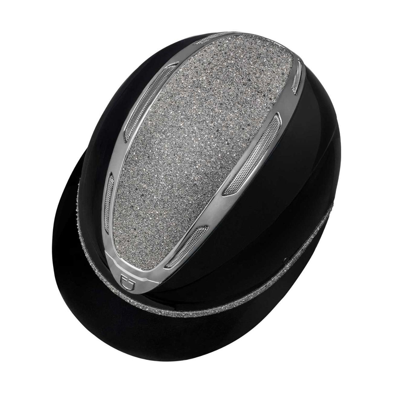 Cap Donna Apocalipse Con Calotta Lucida E Brillantini ETW02018 BLACK/GUNMETAL EQUESTRO 