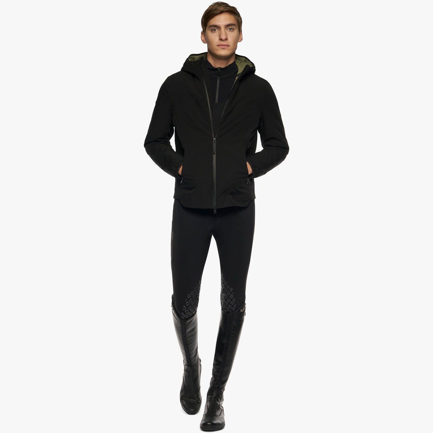 SOFTSHELL UO MO CON CAPPUCCIO FULL ZIP CAVALLERIA TOSCANA 29CT-GIU269NY095 9999BLACK CAVALLERIA TOSCANA 