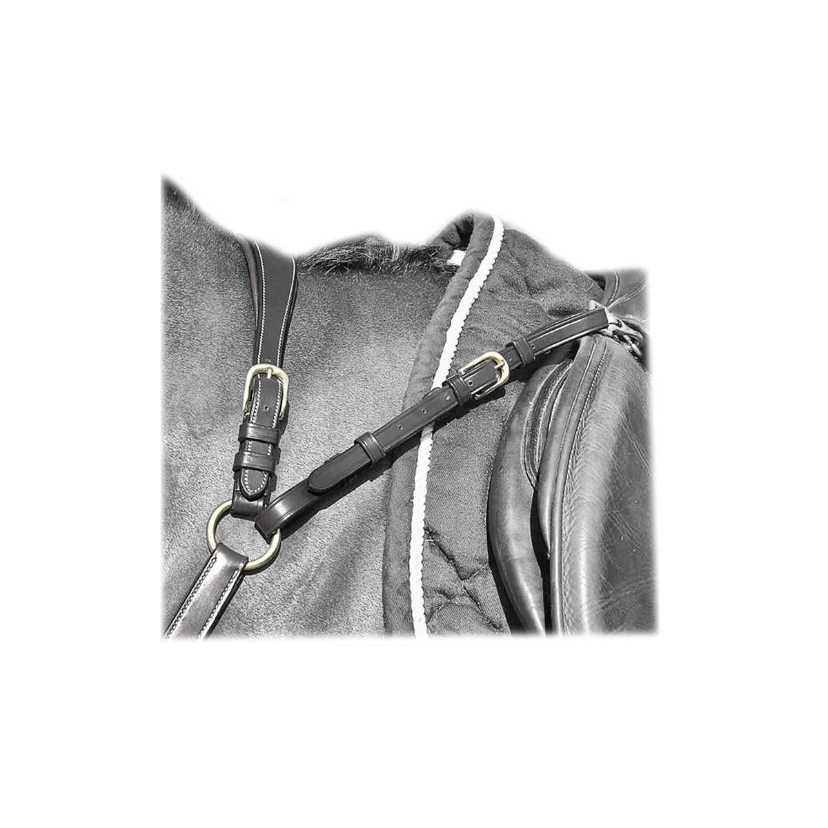 DY'ON COLLIER DE CHASSE CON PONTE IN CUOIO DYON Nero PETTORALI 09DY-BRU434 NERO DY'ON 