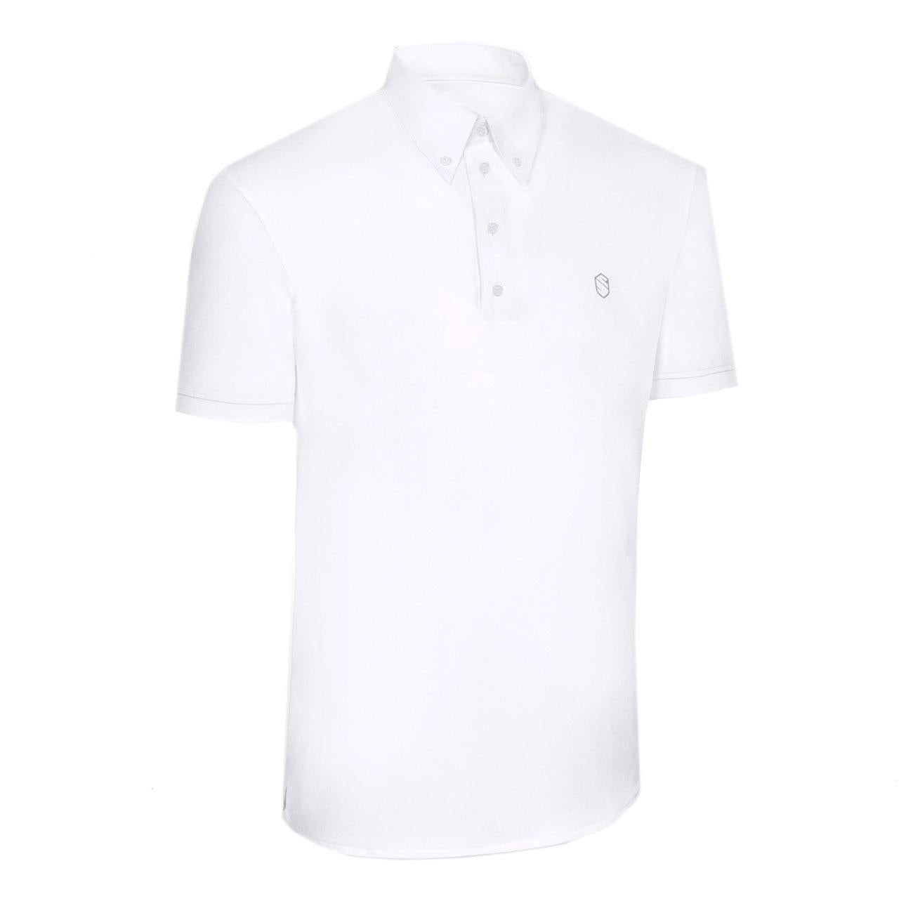 POLO DA COMPETIZIONE UOMO MANICA CORTA MOD. CHARLES SAMSHIELD 09SS-SS-SHRT WHITE SAMSHIELD