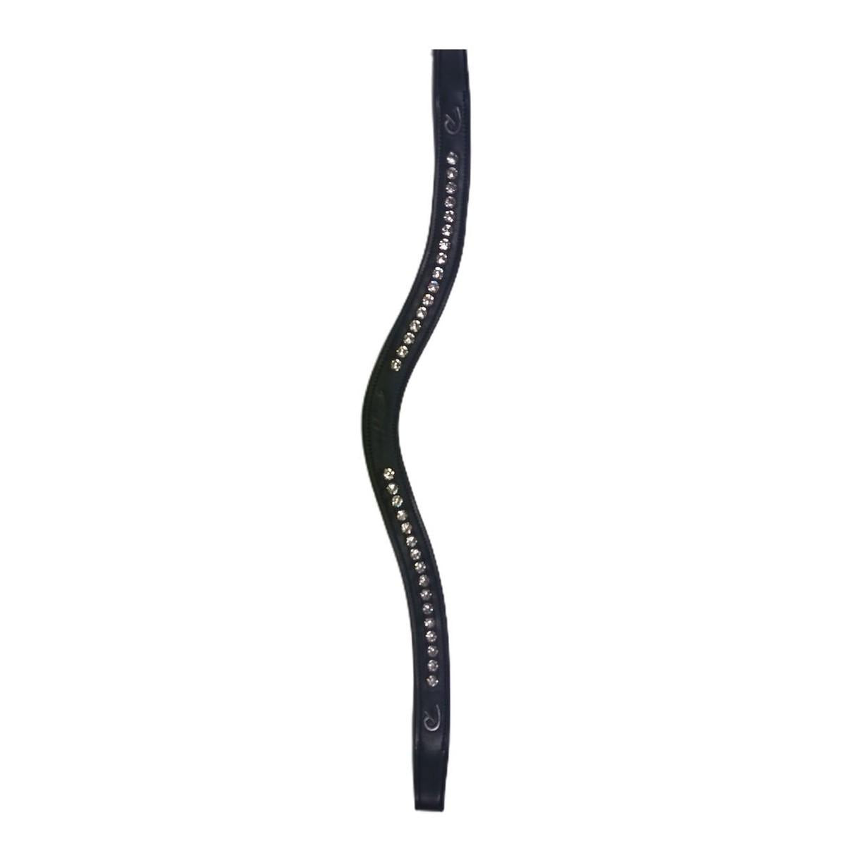 DY'ON FRONTALINO IN CUOIO CON SWAROVSKI Nero FRONTALINI 09DY-B005 BLACK WHITE DY'ON 