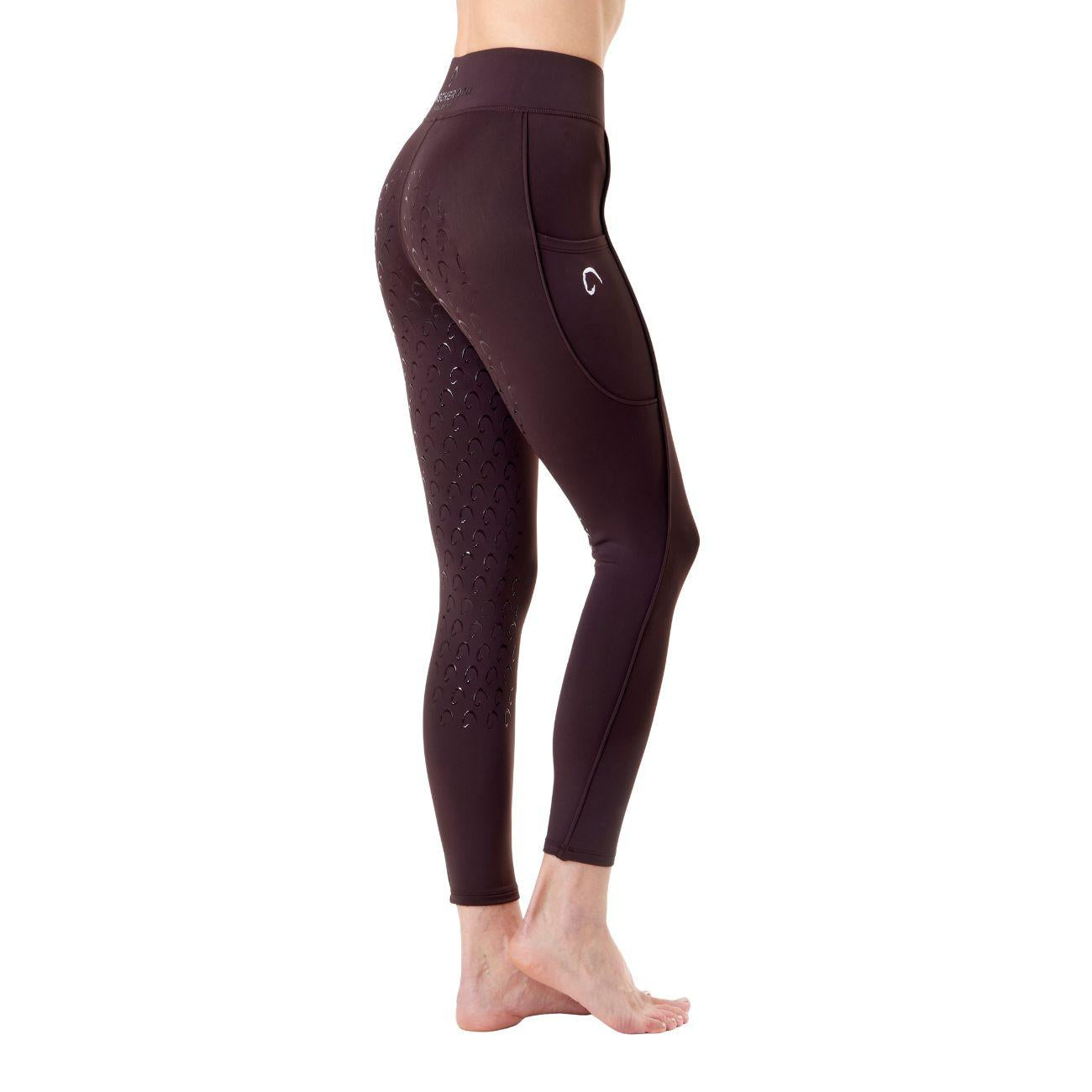 Leggings Donna Full Grip Mascheroni Marrone 30MA-LEGGINGS BROWN MASCHERONI SELLERIA 