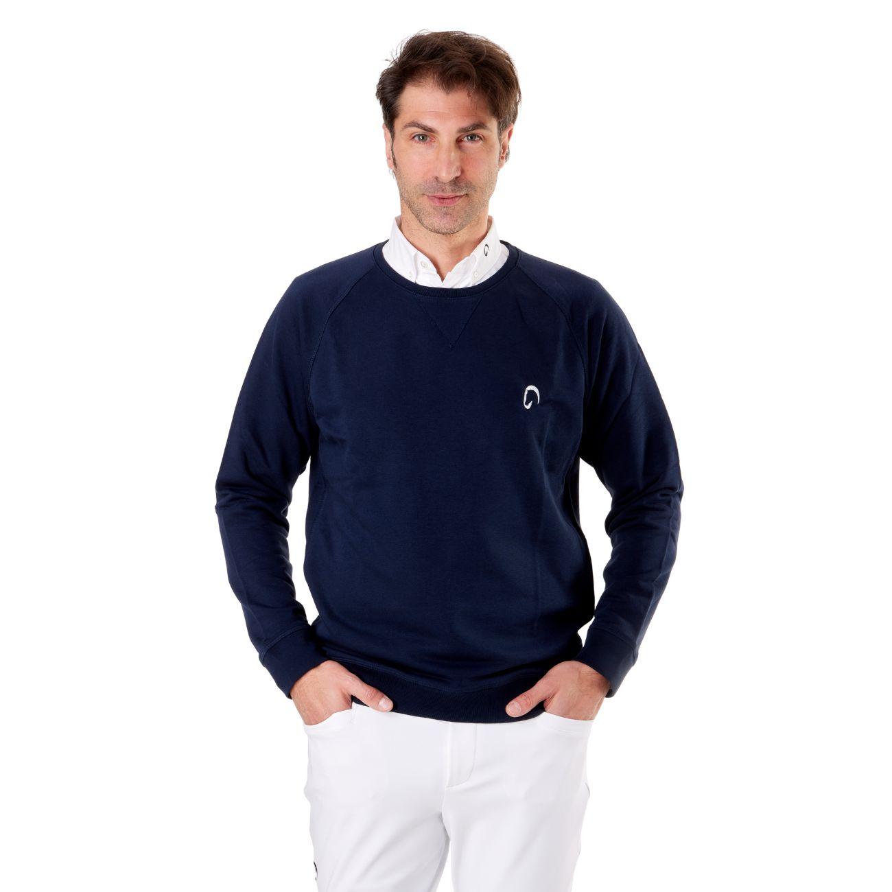 Felpa Da Uomo Girocollo Mascheroni Blu MASCHERONI-K480 NAVY MASCHERONI SELLERIA 