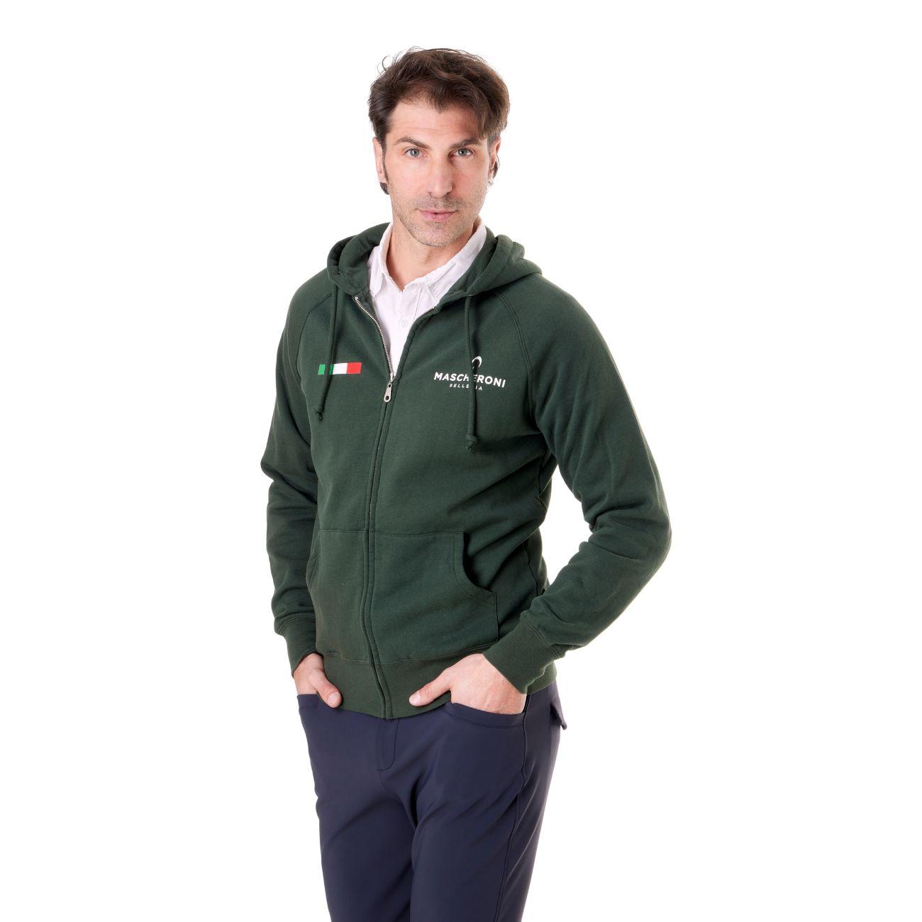 Felpa Da Uomo Claim Mascheroni 09MACLAIMU VERDE MASCHERONI SELLERIA 