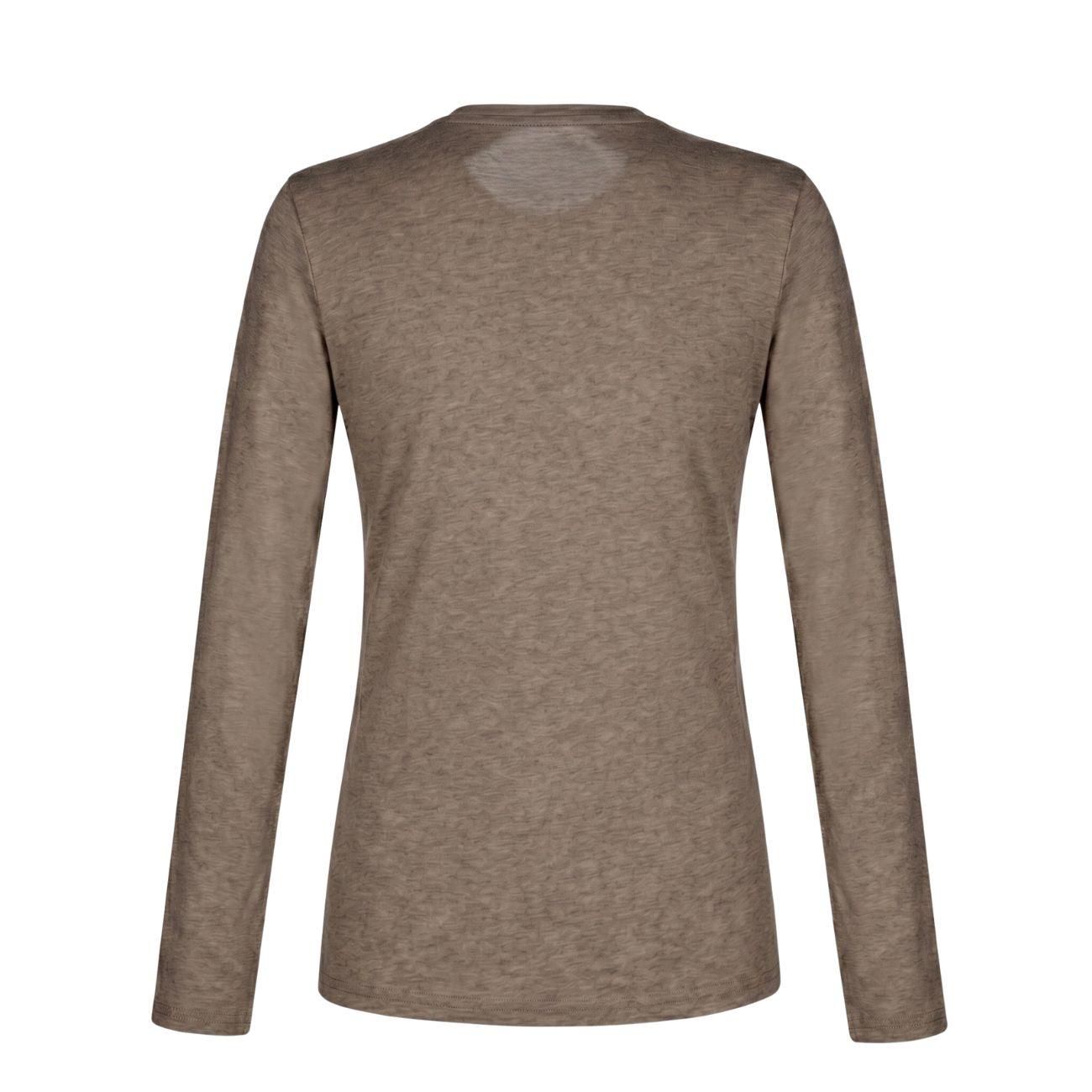 EQUILINE T-shirt Donna A Manica Lunga PM-EQ-C92MH00764 005BEIGE 