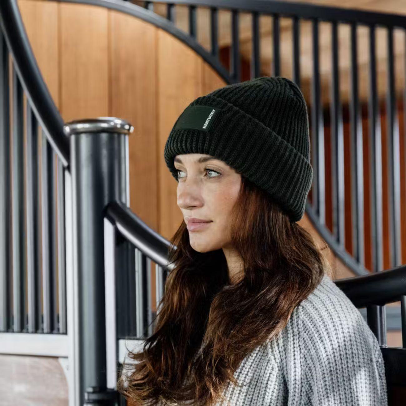 Cappello Beanie Rubber Logo Kentucky Verde 42716 73DARKGREEN KENTUCKY 