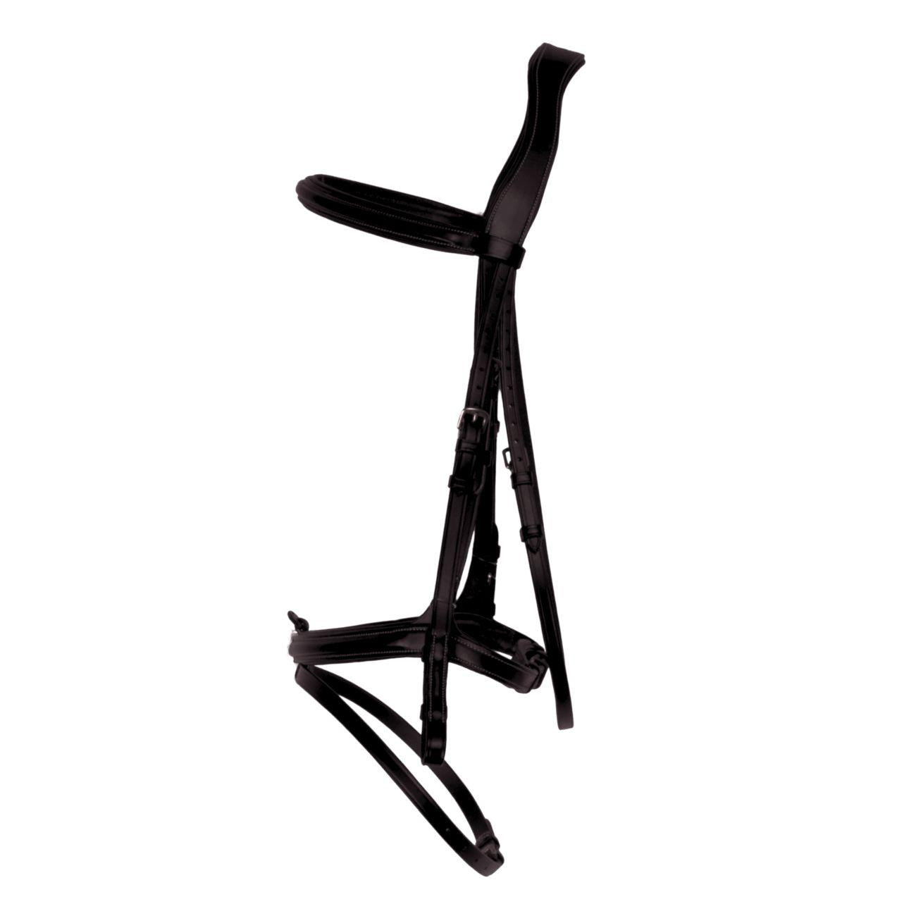 Testiera Con Capezzino Anatomico Con Ricamo Mascheroni Nero 09MA-HGE-409 BLACK MASCHERONI SELLERIA 