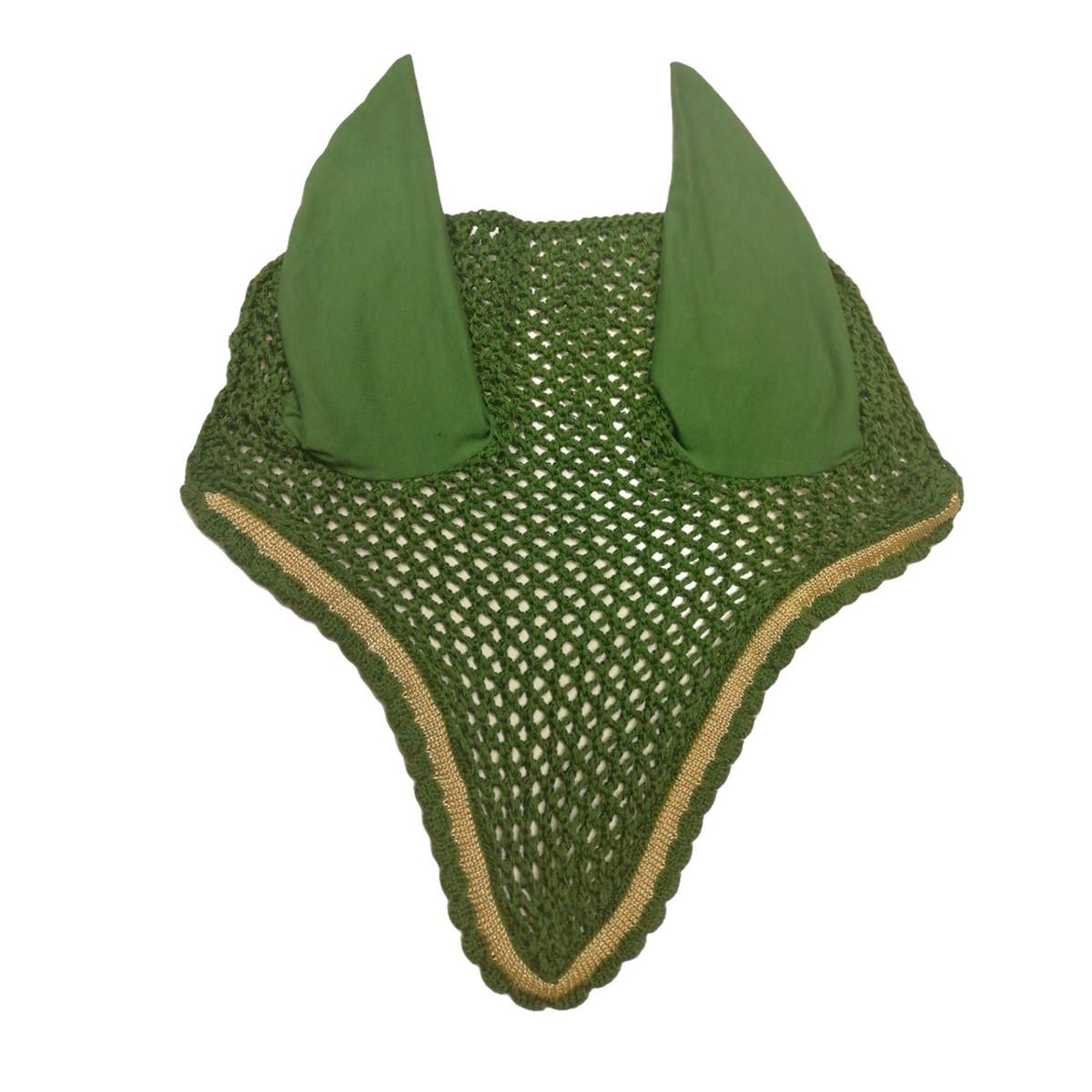 Cuffietta Antimosche Equiline Verde Chiaro/Oro 09EQECUFFIA VERCH/ORO EQUILINE 