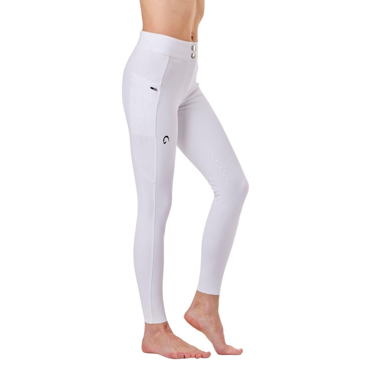 Pantalone Da Donna Half Grip Venezia Mascheroni Bianco 09MA-02VENEZIA 001BIANCO MASCHERONI SELLERIA 