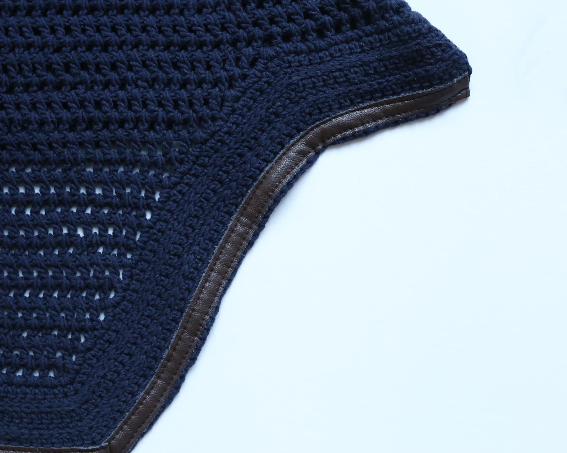 CUFFIA WELLINGTON with RIFINITURA in leather ARTIFICIALE 42612 33DARK NAVY KENTUCKY